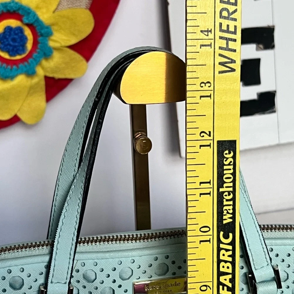 Kate Spade Newbury Lane Caning Small Rachelle satchel in Grace Blu